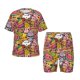 thumbnail image 1 of Fotbe Fruit-Flavored Ice-Cream Pijama Estampada de 2 Piezas para Niños – Ropa de Dormir de Manga Corta Cómoda para Niños y Niñas, Camiseta y Shorts de Algodón-Large, 1 of 6