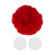 thumbnail image 1 of Accesorios para Casco de Motocicleta Decoración Cola Redonda para Cascos de Motocicleta Bicicleta Esquí Pegatinas de Peluche Rojo 1 Juego, 1 of 6