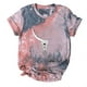 thumbnail image 3 of Camiseta con estampado de sol y luna para mujer, camiseta de manga corta con cuello redondo, camiseta informal divertida y bonita para chica adolescente OAVQHLG3B Store lin121212, 3 of 4