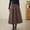 *C-Wine, variant on ClodeEU Womens Fall Winter Warm Plaid Wool Skirt ,High Elastic Waist A Line Pleated Wool Tartan Long Skirts B-Coffee,Womens Plus M