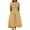 Yellow, variant on Uaswgudfs ​Summer Dresses for Women 2025 Sleeveless High Neck Sundress – Pleated Skirt & Side Detail | Casual to Formal Versatile Occasions Army Green XL