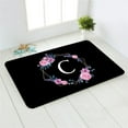 thumbnail image 6 of Rose Flowers Printed Letter Kitchen Entrance Door Mat Black Flannel Carpet Doormat Indoor Floor Mats Anti-Slip Rug, 6 of 6