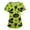 Green, variant on Halloween Scrub Tops for Women Plus Size Funny Print V Neck Trendy Loose Graphic Tees Cute Halloween Printed Holiday Nurse Uniform Shirts with Pockets Black S