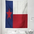 thumbnail image 1 of Rustic Blue Tapestry, Texas State Flag Lonely Star on Wooden Planks USA Patriotic Photo, Fabric Wall Hanging Decor for Bedroom Living Room Dorm, 5 Sizes, Indigo Ruby Off White, by Ambesonne, 1 of 1