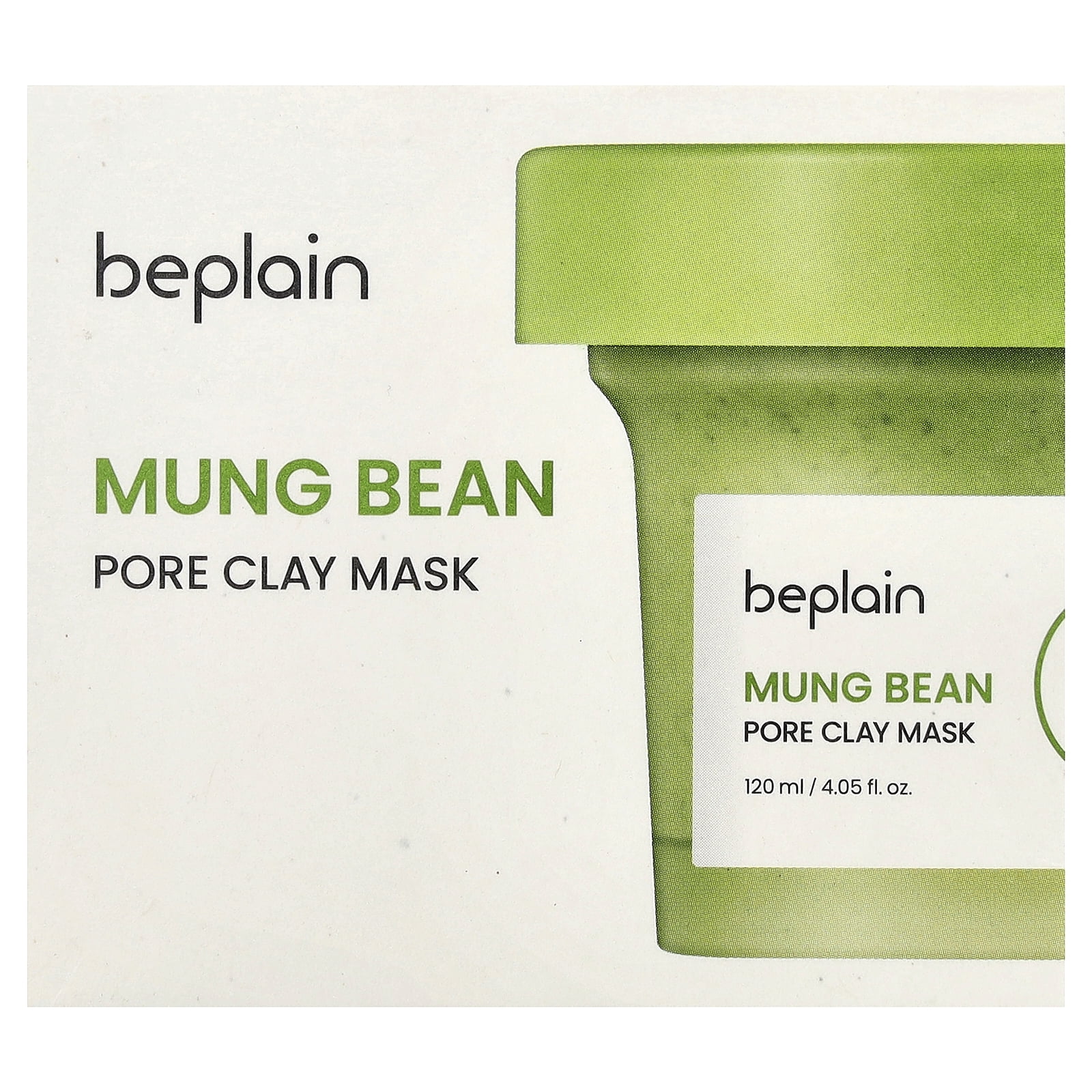Mung Bean, Pore Clay Beauty Mask, 4.05 fl oz (120 ml), Beplain