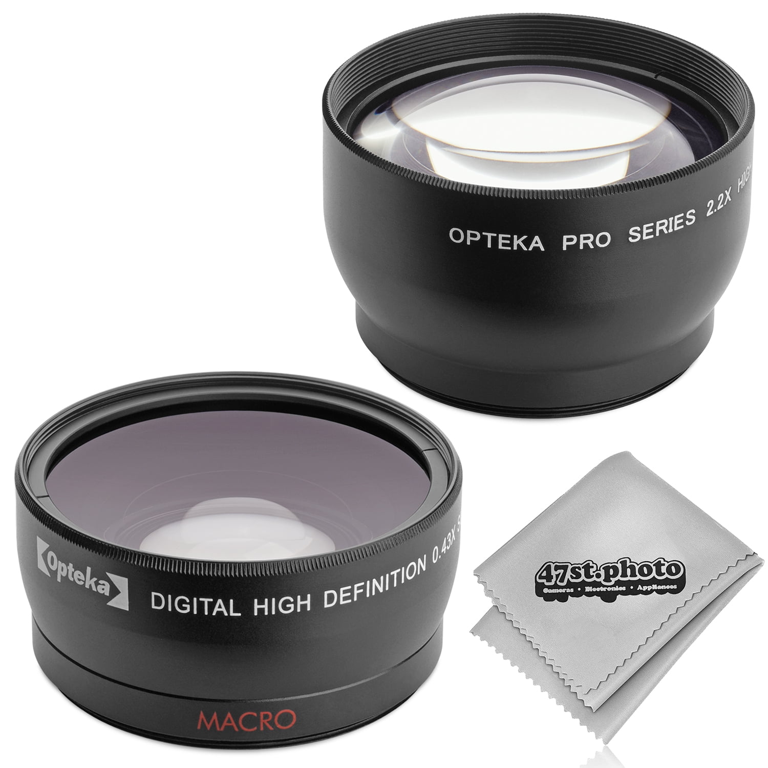 58MM 2.2x Telephoto and 0.43X Wide Angle High Definition w/ Macro