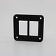 thumbnail image 1 of DIY Rocker Switch Frame, Rocker Switch Frame Power Distribution Control Equipment Aluminum Rocker Switch Frame Outlet Cover  For Car For Bus, 1 of 1