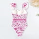 thumbnail image 4 of Faldas de Verano de las Mujeres Vintage Impreso Falda de Playa Bikini Conservador Conjunto de Trajes de Baño, Poliéster Spandex para Vacaciones Informales, 4 of 9