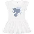 thumbnail image 3 of Inktastic Cute Manatees with Bubbles Girls Baby Dress, 3 of 5