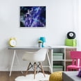 thumbnail image 2 of Stupell Industries Astronaut with Blue Nebula Outer Space Painting White Framed Art Print Wall Art, 30 x 24, 2 of 8