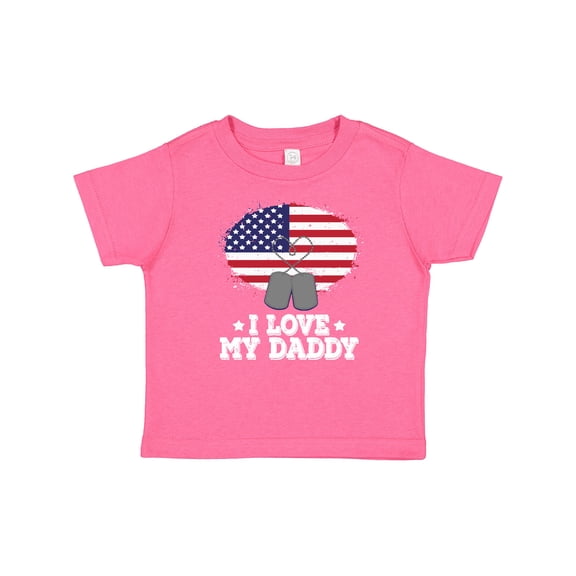 Inktastic I Love my Daddy Military Son Daughter Boys or Girls Baby T-Shirt