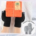 thumbnail image 5 of Loritta 2 Pairs Winter Gloves Warm Knit Flip Mittens Fingerless Gloves for Women Gift, 5 of 6