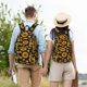 thumbnail image 4 of Disketp Sunflowers And Bww Mochila de Lona Estampada, Mochila Escolar de Viaje Ligera para Estudiantes y Portátil-Small, 4 of 5
