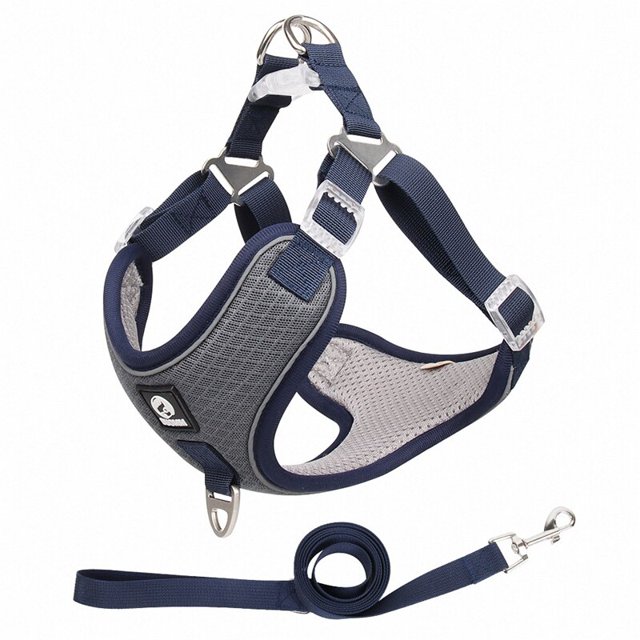 Pet Reflective Dog Harness No Pull Adjustable Medium Large Naughty Dog Vest Safety Vehicular Lead Walking Running