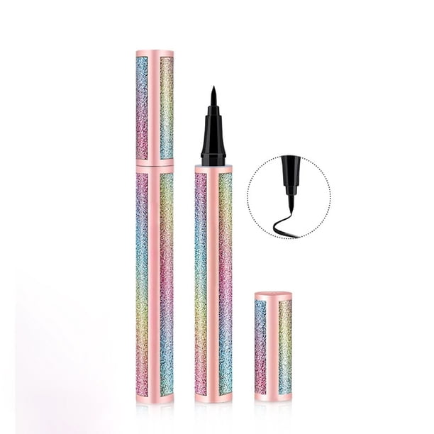 impermeable de secado rápido líquido colorido estrellado delineador de ojos de larga duración anti-smudge anti-sudor delineador de ojos herramientas de maquillaje