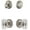 Satin Nickel, variant on Grandeur 828828 Newport Solid Brass Single Cylinder Keyed Entry Knobset And Deadbolt Combo