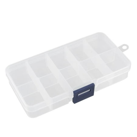 Clear White Plastic 10 Slots Electronic Component Storage Case (Best Way To Store Electronic Components)