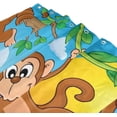 thumbnail image 3 of Coolnut Cute Monkeys Bath Shower Curtain Liners 72x72in Polyester Waterproof Bath Curtains with Hooks, 3 of 5
