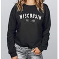 thumbnail image 2 of WISCONSIN Graphic Unisex Fleece Pullover, 2 of 5