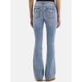 thumbnail image 3 of No Boundaries Stretch Denim Bootcut Jeans, 34" Inseam, Women's Sizes 00-20, 3 of 5