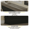 Maxhonor 40" Black Panoramic Electric Fireplace with Mantel, 3D Dynamic Flame, 750W/1500W Dual Heating, Whisper-Quiet, Touch & Remote Control