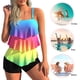thumbnail image 4 of Mujeres Suspender Tops Boxer Brief Gradient Digital Impreso Ropa de playa cómoda FLhrweasw Nuevo, 4 of 8