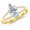 yellow-gold, variant on Platinum 0.9 Carat LAB GROWN IGI CERTIFIED DIAMOND Curving Split Shank Marquise Cut Diamond Engagement Ring (H-I Color VS1-VS2 Clarity 0.75 Ct Center)