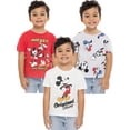 thumbnail image 5 of Mickey & Friends Toddler Boys Graphic Tee with Short Sleeves, 3-Pack, Sizes 12M-5T, 5 of 8