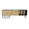 thumbnail image 4 of Linossa 60'' Modern TV Stand Wood Console Table Entertainment Unit with Metal Leg for 70'' TVs Marble Gold Finish, 4 of 7