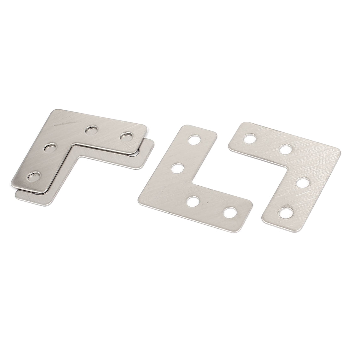58mmx58mmx2mm Metal L Shape Corner Brace Flat Repair Plate Angle Bracket 8pcs 