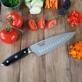 thumbnail image 4 of Ergo Chef 8" Pro Series 2.0 Chef Knife with Ergonomic Black Pakkawood Handle, 4 of 7