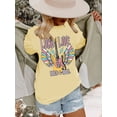 thumbnail image 3 of XCHQRTI Country Music Women T-Shirt Raised on 90s Vintage Graphic Tshirt Casual Guitar Shirts, 3 of 7