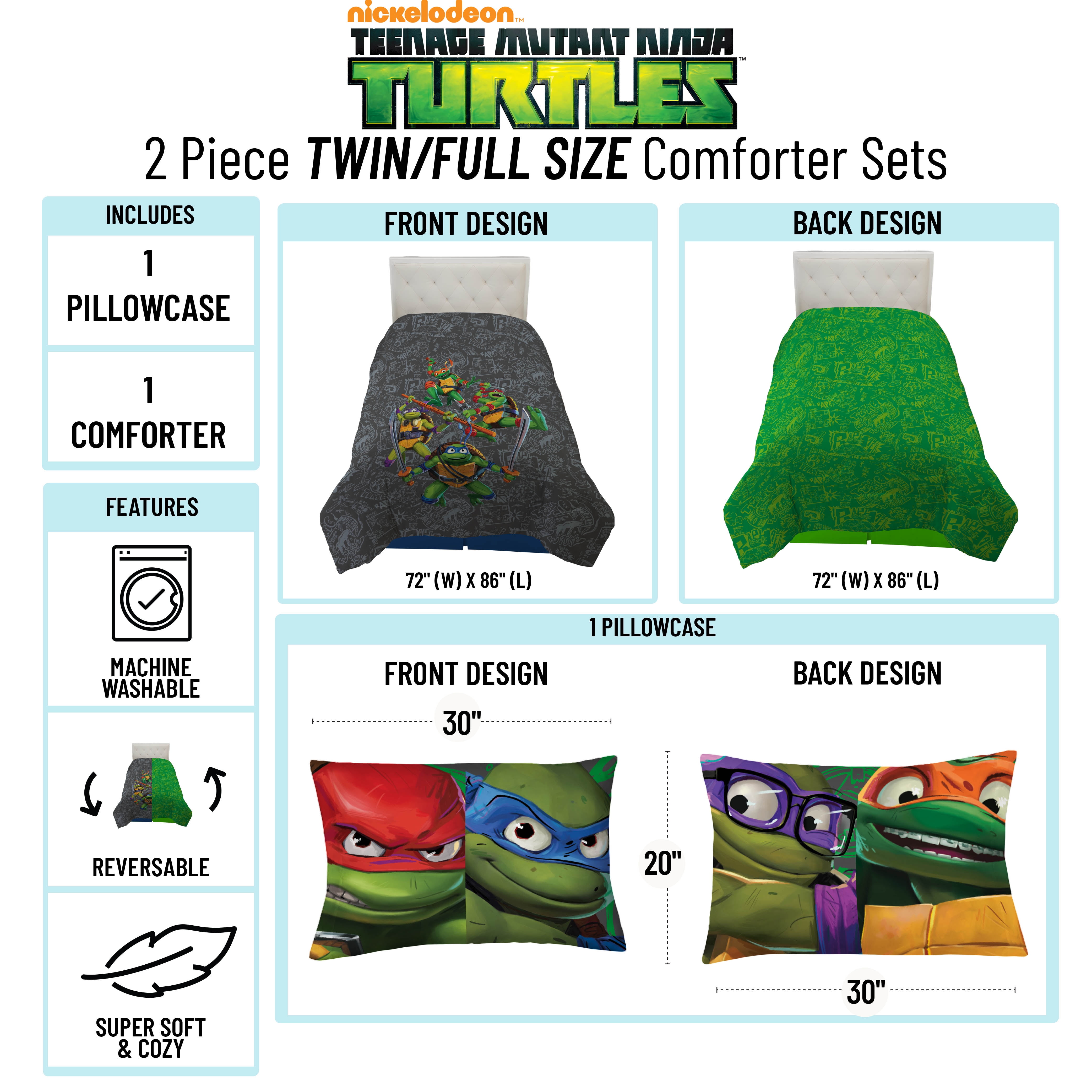 TMNT ニンジャタートルズ シーツと枕カバーのセット TMNT ニンジャタートルズ シーツと枕カバーのセット ショー