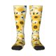 thumbnail image 1 of Fotbe Navy Blue Leaf Sunflower Calcetas Divertidas Estampadas para Hombre y Mujer, Calcetas de Algodón hasta la Rodilla para Caminar, Correr, Enfermería y Embarazo, 1 of 6