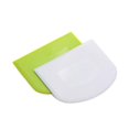 thumbnail image 1 of 2 piezas raspador de masa cuenco cortador de masa de plástico seguro para alimentos banco Flexible raspadores de alimentos multiusos para pan blanco, verde, 1 of 5