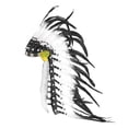 thumbnail image 2 of Diadema de jefe , accesorio para disfraz, decoración del hogar, de plumas artificiales para fiesta, escenario, espectáculo y baile., 2 of 8
