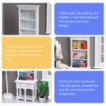 thumbnail image 4 of Miangastore Synthetic Material Miniature Bookshelf White 1Pack 6.9X2.8X1.6In, 4 of 9