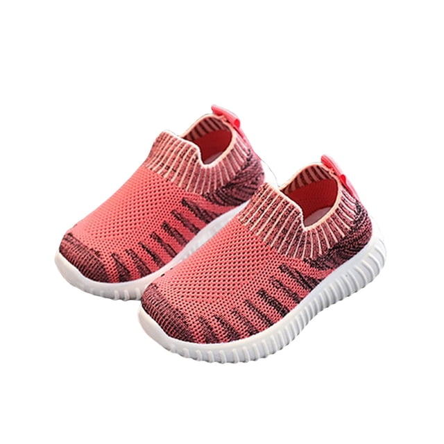 Chaussures pour Garçons Tout-Petits Enfants Garçons et Filles Été Chaussettes Légères Respirantes Chaussures Décontractées Souples pour Filles Rouges 3.5 Ans-4 Ans