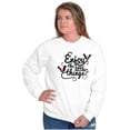 thumbnail image 3 of Cute Enjoy the Little Things Birds Women Plus Size Crewneck Sweatshirt Brisco Brands 5X, 3 of 5