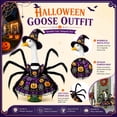 thumbnail image 4 of Porch Goose Halloween Outfit for 23 Inch Goose Statue, Witch Hat Dress with Fuzzy Spider Legs, Pumpkin Spiderweb Goose Clothes, Funny Yard Lawn Patio Decor, 4 of 5