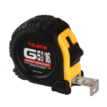 UPC: 0049296029180 | Tajima 16 Ft. Or 5 M X 1 In. Steel Blade Tape Measure