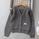 thumbnail image 1 of Cowsor Unisex Boys Girls Cardigans Sweater V-Neck Long Sleeve School Uniforms Button Knit Tops, 1 of 7