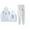 White, variant on Lefty Sm Hoodie Jogger Pant 2 Piece Suit Fashion Sweatshirt&Trousers 2 Piece Set