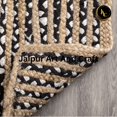 thumbnail image 4 of Jaipur Art And Craft Hand Braided Rectangle Cotton Jute Black, Beige Bohemian Area Rug (2x3 Sq ft), 4 of 6