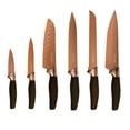 thumbnail image 2 of New England Cutlery 7 Piece Titanium-Coated Bronze Knife Set NE8807, 2 of 3