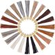thumbnail image 1 of 20Pcs 10 Colors Imitation Leather Big Pendants Tassel Charms Golden Mixed Color 108x13.5mm Hole: 4mm 2pcs/color, 1 of 5