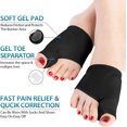 thumbnail image 2 of NOGIS 1 Pairs Bunion Corrector,Orthopedic Bunion Splint,Big Toe Separator Pain Relief,Sleeve for Hallux Valgus Bunion Pain Relief Correction-Hammer Toe Straightener for Women &Men (Black), 2 of 7