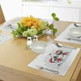thumbnail image 4 of Ambesonne Christmas Place Mats Set of 4, Santa Costumes, Standard Size, Red White, 4 of 6