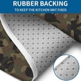 thumbnail image 4 of Brown Green Camo Classic Pattern Bathroom Rugs Sets 3 Piece,Toilet Cover Set,Absorbent Non Slip Bathroom Mats Sets with U-Shaped Contour Rug Toilet Rug Set, 4 of 5