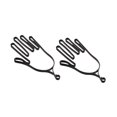 thumbnail image 4 of S SERENABLE 2 Pcs Support de Gants de Golf pour Hommes Femmes Extérieur Noir, 4 of 9